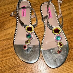Betsey Johnson size 8.5 sandals LIKE NEW